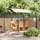 vidaXL Pavillon 1,62 x 3 m inkl. 4 Seitenteile Cremeweiß/Beige