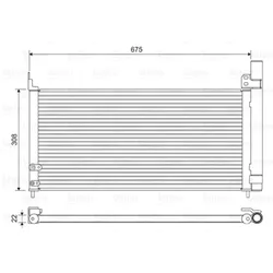 Kondensator Klimaanlage VALEO 814415