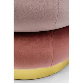 Kare Hocker Bloom 45 x 40 x 45 cm Rosa/Beige