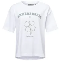 Armedangels T-Shirt mit Label-Print Modell GIANNAA Fortune Weiss, M