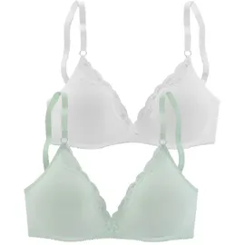 petite fleur by lascana Bralette-BH mint/weiß 70A