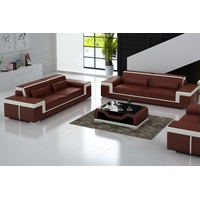 JVmoebel Sofa Luxuriöse schwarze Sofagarnitur 3+2 Set Wohnzimmermöbel Neu, Made in Europe braun