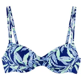 VIVANCE Bügel-Bikini-Top Damen blau bedruckt Gr.36 Cup B