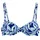 VIVANCE Bügel-Bikini-Top Damen blau bedruckt Gr.36 Cup B