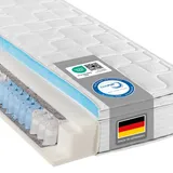 Beco BeCoFederkernmatratze BeCo Diamant Plus, 26 cm Luxushöhe, Gelschaum Topper fest integriert, kein Verrutschen140 x 200 cm,