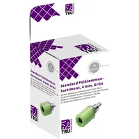 TRU Components Laborsteckverbinder-Sortiment Buchse, Einbau vertikal Grün