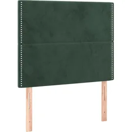 vidaXL Boxspringbett 100 x 200 cm Dunkelgrün