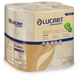 Lucart Toilettenpapier 2-lagig, havanna, Economy-Großpackung
