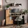 Vicco Schreibtisch Tomy, Anthrazit/Goldkraft Eiche, 150 x 59 cm 4er Set, Vicco