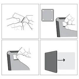 NOBO Magnettafel 36 x 36 cm Rosa