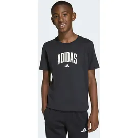 adidas Collegiate GRAPHIC T-Shirt Kinder, KE1348 - black/off white 152