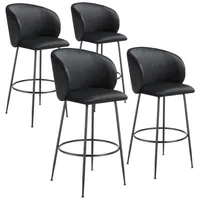 Tectake tectake® Barstuhl, Schwarz, Schwarz, Kunststoff, 51x106x60 cm, Belastbarkeit