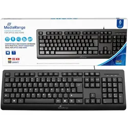 MediaRange Tastatur flache Tasten