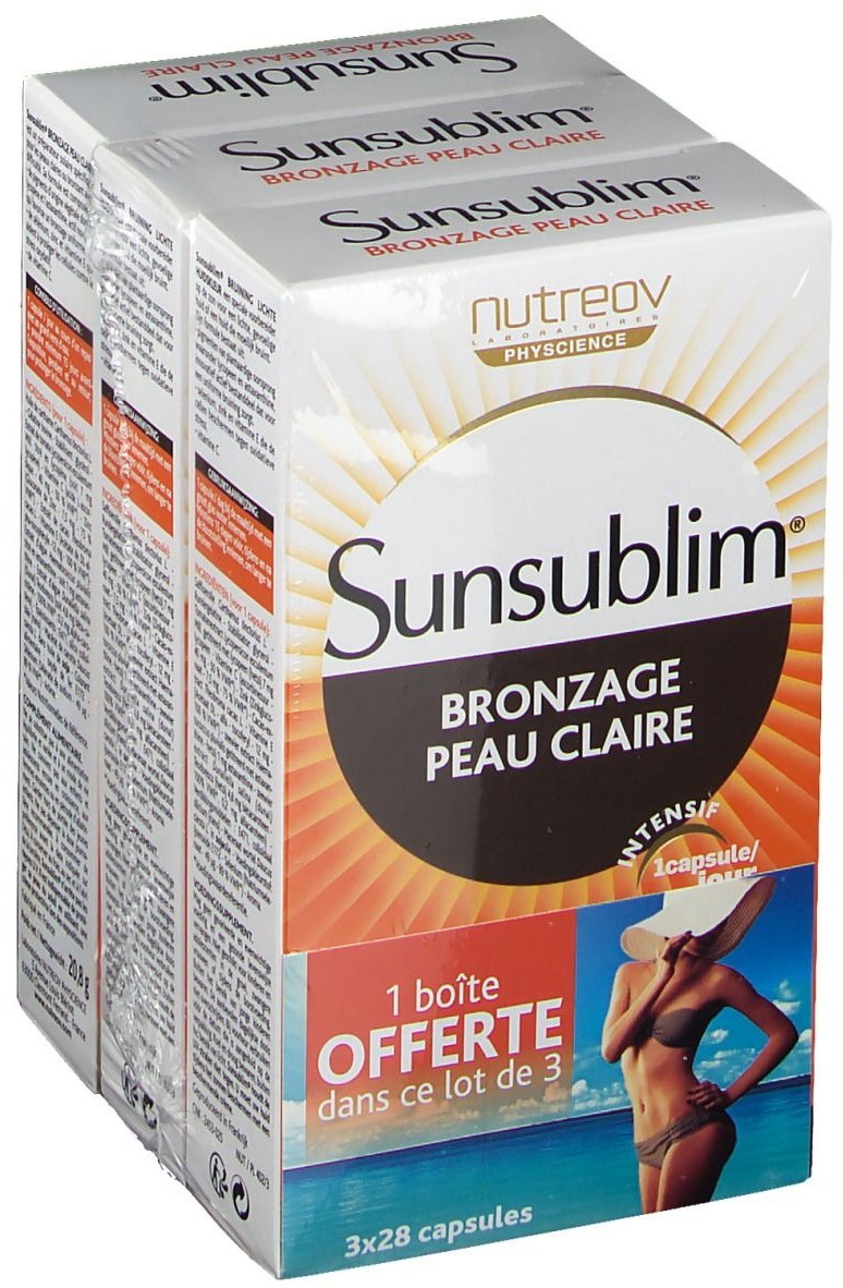 Nutreov Physcience Sunsublim® Bronzage Peau Claire 84 pc(s) capsule(s)