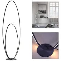 WOFI Stehleuchte Standleuchte LED schwarz Stehlampe Leuchte 25W modern