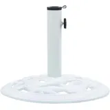 vidaXL Schirmständer Metall 40 cm Weiß