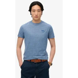 Superdry Essential Logo Emb Kurzarm-t-shirt - Ocean Blue Feeder - L