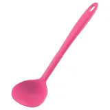 KOCHBLUME Schöpfkelle S | Premium-Silikon & BPA frei| Hitzbeständig | Spülmaschinenfest | 26cm | Farbe: pink