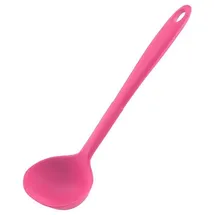 KOCHBLUME Schöpfkelle S | Premium-Silikon & BPA frei| Hitzbeständig | Spülmaschinenfest | 26cm | Farbe: pink