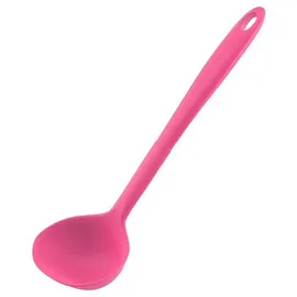 KOCHBLUME Schöpfkelle S | Premium-Silikon & BPA frei| Hitzbeständig | Spülmaschinenfest | 26cm | Farbe: pink