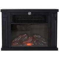 FELIXLEO Elektrokamin Elektrokamin Wandkamin Modell 5 mit Flammeneffekt für Wohnzimmer schwarz