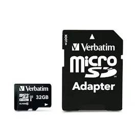 Verbatim microSDHC Pro 32GB Class 10 UHS-I U3 + SD-Adapter