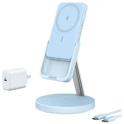 Anker Innovations Anker 633 (MagGo) - Kabelloses Ladegerät - 2-in-1, magnetisch
