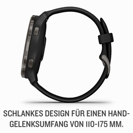 Garmin Venu 2S 40 mm Silikonarmband schiefergrau