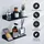 luxuskollektion Duschablage Schwarz Metall Wandregal Badezimmer 30cm Set 2er
