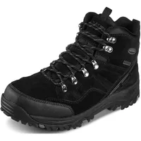 SKECHERS Relment-Pelmo 64869-BLK, Mens winter boots,trekking shoes, black, 41