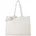 Shopping Bag Synthetik Beige/Weiß