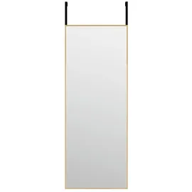 vidaXL Türspiegel Golden 30x80 cm Glas und Aluminium
