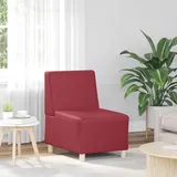 vidaXL Sofa-Stuhl ohne Armlehnen Weinrot 55 cm Kunstleder
