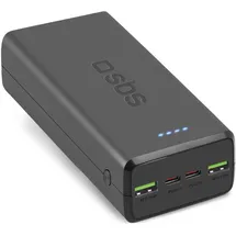 SBS TTBB30000PD20K, 30000 mAh, Usb-c Usb-a - Schwarz