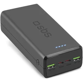 SBS TTBB30000PD20K, 30000 mAh, Usb-c Usb-a - Schwarz