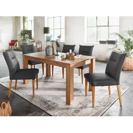 g+k möbelvertriebs Ausziehtisch 180(280)x100cm "Leipzig" Wildeiche massiv