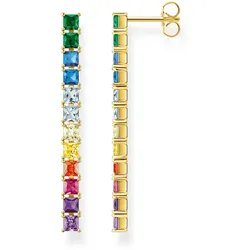Thomas Sabo H2249-996-7 Damen-Ohrringe Ohrhänger Bunte Steine Goldfarben