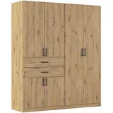 Rauch Drehtürenschrank MAIKA 181 x 210 x 54 cm Braun