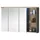 Die Möbelfundgrube MEMPHIS 110 cm grau mit LED-Beleuchtung