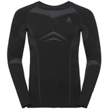 Odlo Performance Evolution Warm Langarm-baselayer - Black / Graphite Grey - M