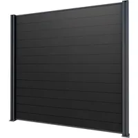 Gutta Sichtschutzzaun-Element WPC Anthrazit 202 cm x 186 cm Dielen Grau