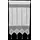 HOSSNER - ART OF HOME DECO Scheibengardine "Attersee" Gr. 1, weiß, B:40cm H:75cm, Baumwolle, HOSSNER - ART OF HOME DECO, Gardinen