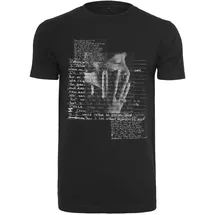 MERCHCODE Tupac Lyric T-Shirt Black L