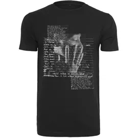 MERCHCODE Tupac Lyric T-Shirt Black L