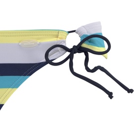 VENICE BEACH Triangel-Bikini, Damen marine-gelb-gestreift, Gr.36 Cup C/D,