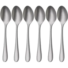 WMF Merit Espressolöffel-Set, 6 Stück, 6 Personen, sandgestrahlt, Ergonomisch, Cromargan protect®, Spülmaschinenfestes Besteck 1140966310