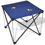 vidaXL Klappbarer Campingtisch blau