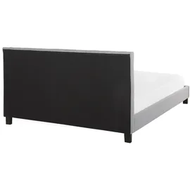 Beliani Poitiers 180 x 200 cm Hellgrau