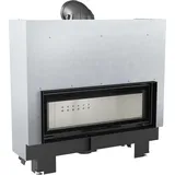 Kamineinsatz aus Stahl MB100 14 kW Ø 200 mit Schiebetür