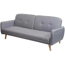 MCW Schlafsofa MCW-J18, Couch Klappsofa Gästebett Bettsofa, Schlaffunktion Stoff/Textil 185cm ~ grau
